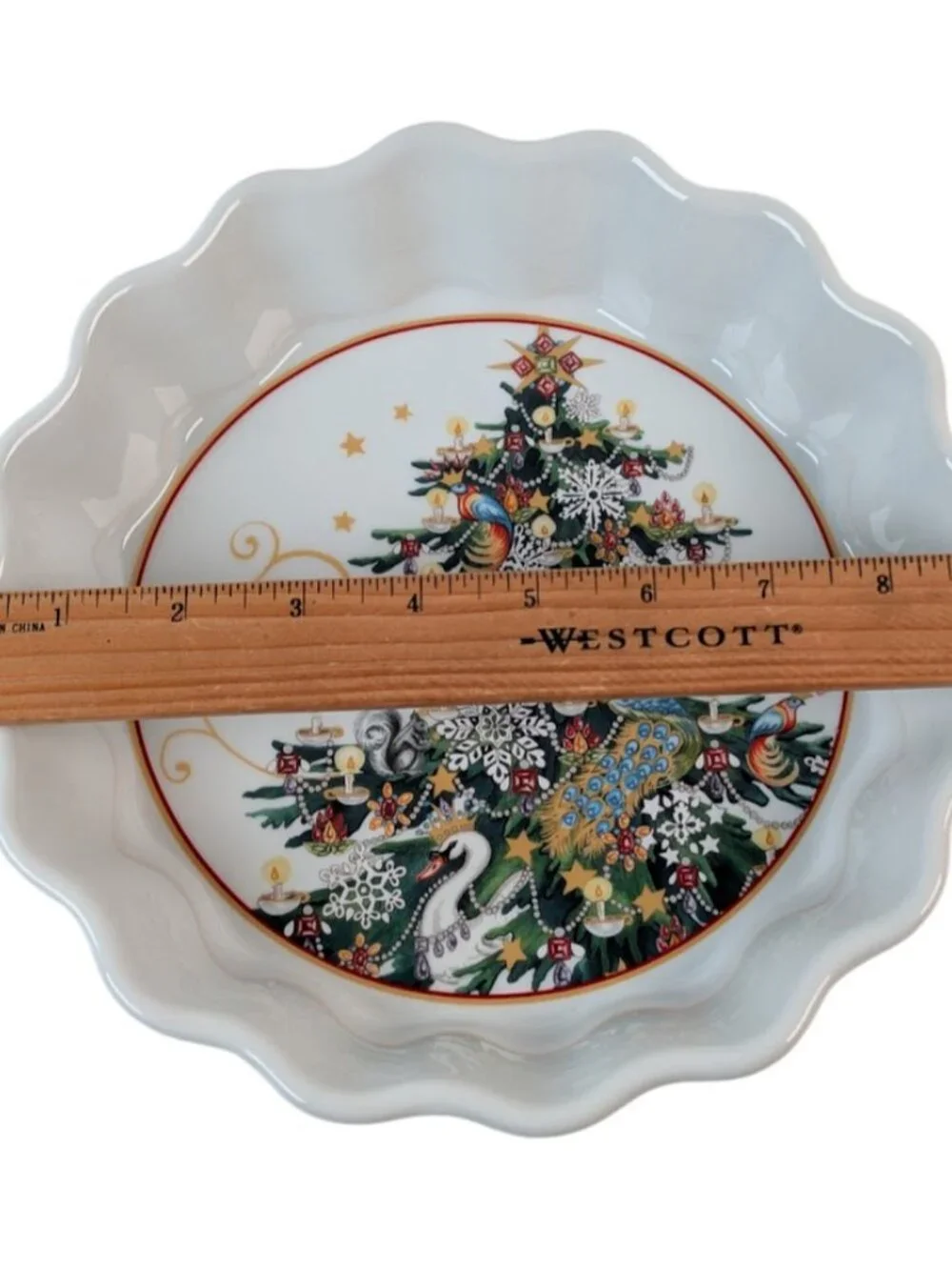 Williams Sonoma Pie Plate Baking Dish Twas the Night Before Christmas 9